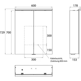 EMCO Pure2 60 cm grau