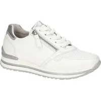 Gabor Sneaker Damen Weit Weiß/Silber 38