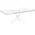 angel cerda sl Esstisch 180 x 75 x 95 cm transparent/weiß