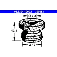 ATE Stopfen, Bremsflüssigkeitsbehälter Ø 17 mm 03.3304-1000.1