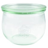 Weck Tulpenglas 500 ml Einmach Glas mit Glasdeckel; zum Einkochen; Hitzebeständig; Mikrowellengeeignet; Backofengeeignet; Rundrandglas) 74, 6 Stück