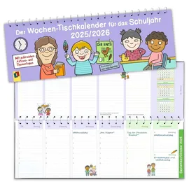 Verla-Pharm Wochen-Tischkalender 2025/2026 Weiß