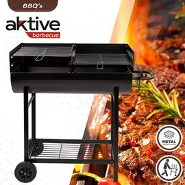 Aktive Grillfest 97x42x96 cm schwarz
