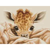 Luca-S Kreuzstich Stickpackung Die Baby-Giraffe Zählmuster