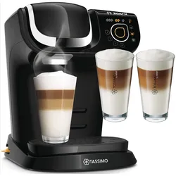 Kapselmaschine »My Way 2 TAS6502, inkl. 2 Gläser »by WMF« im Wert von 9,99 € UVP«, mit Wasserfilter BRITA MAXTRA, Personalisierung, über 70 Getränke, 94013461-0 schwarz