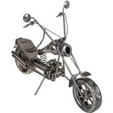 Out of the Blue 71/3192 - Flaschenhalter aus Metall, Motorrad II, ca. 32 x 22 cm, ideal als Deko und Geschenkverpackung