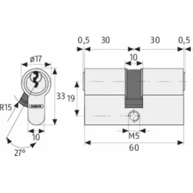 ABUS Profilzylinder E30NP (Profilzylinder)