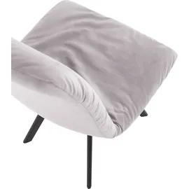 GUTMANN FACTORY Stuhl GUTMANN FACTORY, beige (beige, schwarz), 2 Stk., Veloursstoff uni, Polyester, Stühle, Stuhl