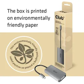 Club 3D DVI-D Adapter USB Typ-C auf Dual Link 0,25 m Grau