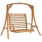 vidaXL Hollywoodschaukel Massivholz Fichte mit Teak-Finish