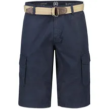 Lerros Unifarbene Cargobermuda mit Gürtel - Classic navy), - 31