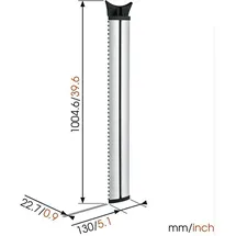 Vogel's NEXT 7840 aluminium Kabelsäule