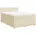 Boxspringbett mit Matratze Creme 140x190 cm Stoff