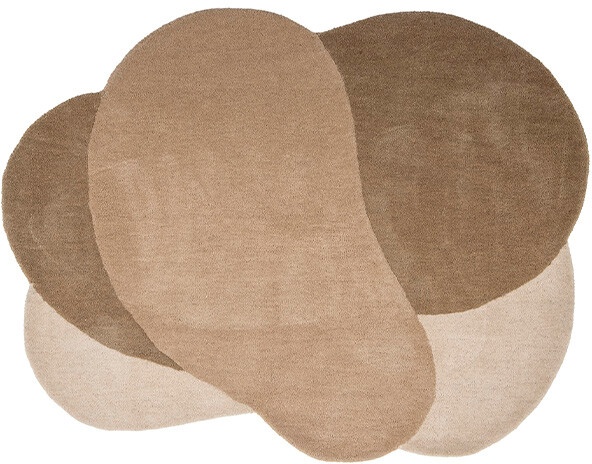 Bloomingville - Denton Rug Brown/Wool - 140 cm - 110 cm