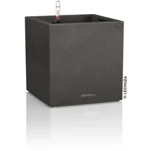 LECHUZA Canto Stone low 40 Komplettset 40 x 40 x 40 cm graphitschwarz