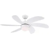 Westinghouse Turbo Swirl Weiß 105 cm mit Licht
