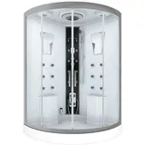 AcquaVapore Dusche Duschkabine D26-EH-EA Duschtempel Sauna 130x130 cm OHNE 2K ScheibenVersiegelung