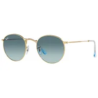 Ray-Ban RB3447 Unisex-Sonnenbrille Vollrand rund Metall-Gestell, gold