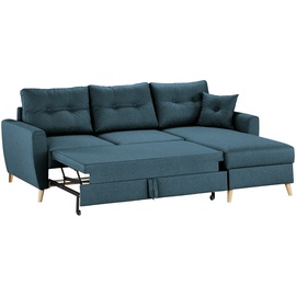 Sofa.de Ecksofa Carla ¦ blau ¦ Maße (cm): B: 230 H: 93 T: 159