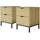 Vicco Nachtschrank Lennox 40 x 40 x 52 cm Eiche/Schwarz