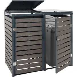 MCW Mülltonnenverkleidung K14 140 x 119 x 102 cm grau