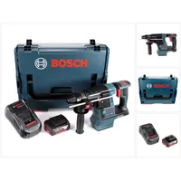 Bosch Professional, Bohrmaschine + Akkuschrauber, Bosch GBH 18V-26 Akku Bohrhammer 18V 2,6J brushless SDS-Plus + 1x Akku 5,0Ah + Ladegerät + L-Boxx (Akkubetrieb)