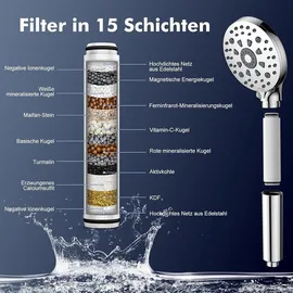luxuskollektion Duschkopf mit Filter 15 Filtration, Hochdruck