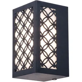 WOFI Laterne Aluminium 15,0 cm spritzwassergeschützt anthrazit
