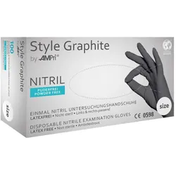Style Graphit Nitril Untersuchungshandschuh - Xs 100 ST
