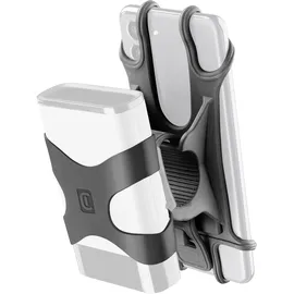 Cellular Line cellularline Rider Power Bank Smartphone Halterung mit integriertem Band zum Befestigen der Powerbank am Lenker - Powerbank-Gurt bis zu 13X17 cm - Für Smartphones bis zu 6,7 Zoll - Schwarz