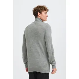 !Solid Troyer SOLID "Troyer SDBatik", Herren, Gr. L, grau (gray melange), Obermaterial: 100% Polyacryl PAN., Pullover Troyer