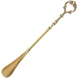 Shoe Horn Travel Luxuriöser Langer Griff Im Europäischen Stil Schuhlöffel, Vintage Handgefertigtes Messing Schuhanzieher, Praktischer Einstieg Schuhheber, (Color : Gold, S : 40 * 5cm)