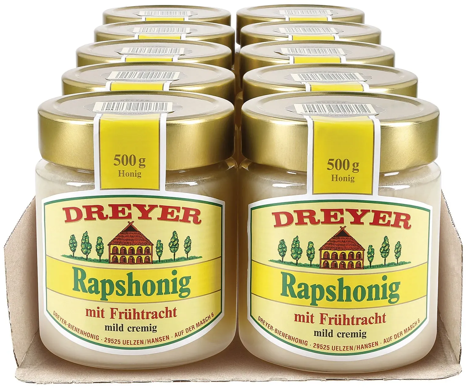 Dreyer Rapshonig mit Frühtracht 500 g, 10er Pack