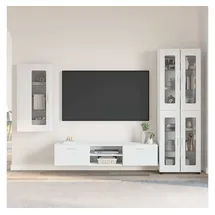 vidaXL TV-Schrankset mit Schubladen FLORIN 3 pcs Weiß Holzwerkstoff