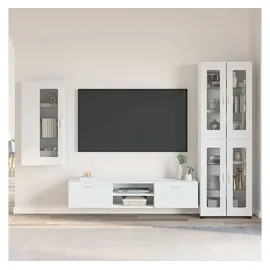 vidaXL TV-Schrankset mit Schubladen FLORIN 3 pcs Weiß Holzwerkstoff
