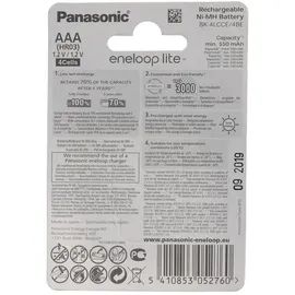 Panasonic eneloop lite Micro AAA LR03 Akku,
