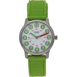 Boccia Titanium Boccia 3373-02 Kinder-Armbanduhr Titan Grün - Weiß
