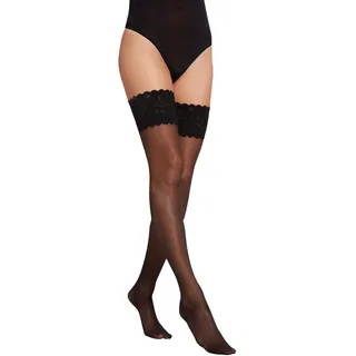 Wolford Damen Satin Touch 20 Stay-Up Strumpfhose, 20 DEN, Schwarz (Black 7005), X-Small - XS