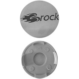 4 Stück Original Brock Nabendeckel 55mm Edelstahl Matt EM88 4er-Set Nabenkappen Felgenkappen Nabenabdeckungen Radnabendeckel