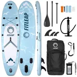 Fitleap Inflatable SUP-Board Premium Stand Up Paddle Board aufblasbar - SUP Board Set - ocean