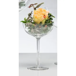 SANDRA RICH Kerzenhalter Glasschale Cocktail klar rund von Sandra Rich