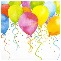 Home fashion Serviette Ballon Party, 33x33 cm, 3-lagig, 20