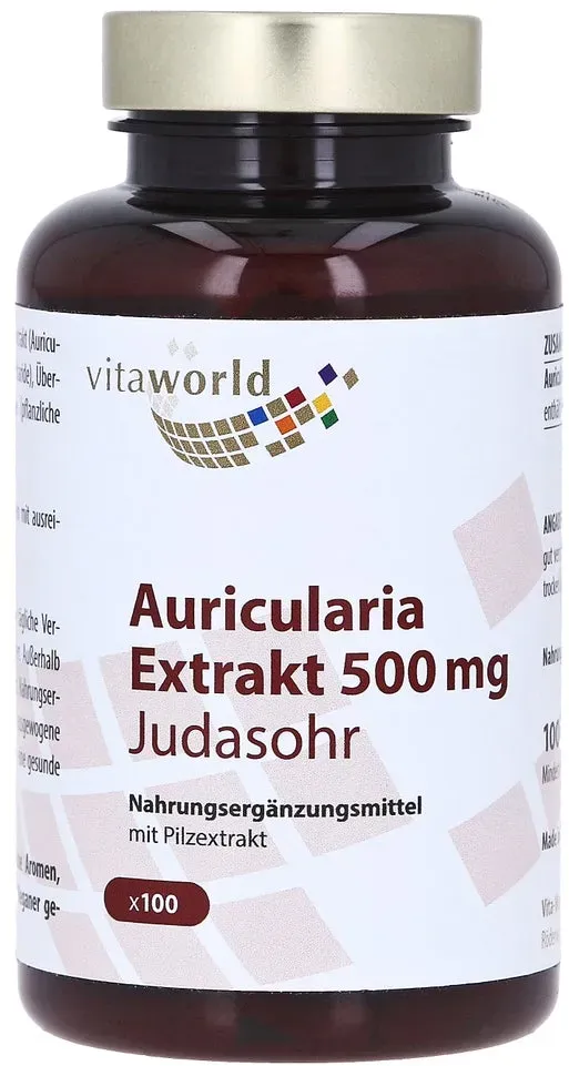 Auricularia Extrakt 500 mg Kapseln 100 St