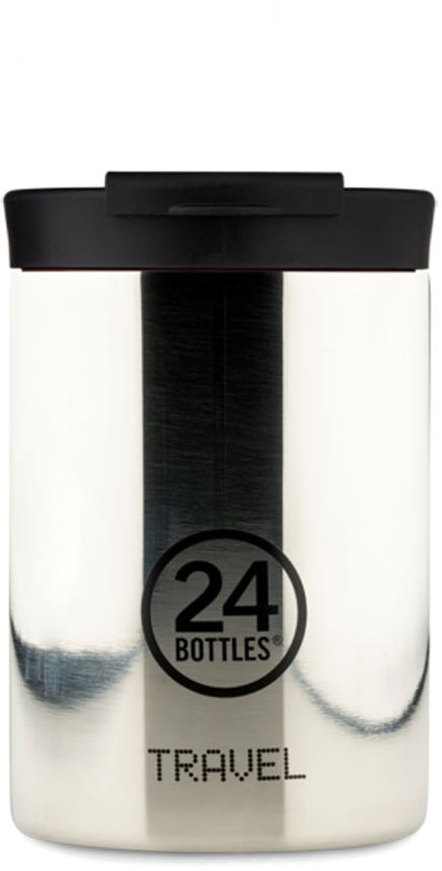 24Bottles® Travel Tumbler Glam 350ml Platinum