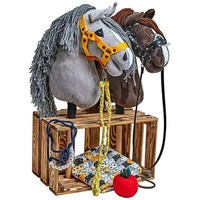 KHT ARIA SHOP | Hobby Horse |Stall für 2 Hobby-Pferde | Pferdestahl für Hobby Horse & Steckenpferde (Lieferumfang ohne Pferde)