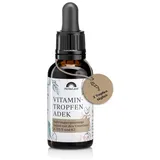 Herbaland Vitamintropfen ADEK | Nur 2 Tropfen täglich | Mit Vitamin A, Vitamin D3, Vitamin E & Vitamin K2 | 30ml