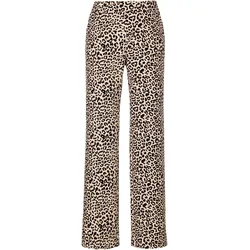 Bootcuthose »CHIARA«, Bootcut-Form in figurbetonter Form, Gr. 36 - Länge 30, ivory leo, , 50522800-36 Länge 30