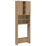 vidaXL Waschmaschinenschrank Artisan-Eiche 64x25,5x190 cm