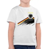 Shirtracer T-Shirt Adler Trikot mit Deutschland Flagge, Nationalmannschaft Germany 4 Ste (1-tlg) 2026 Fussball WM Fanartikel weiß 140 (9-11J)
