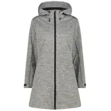 CMP WOMAN COAT FIX Hood GESSO mel.-antracite